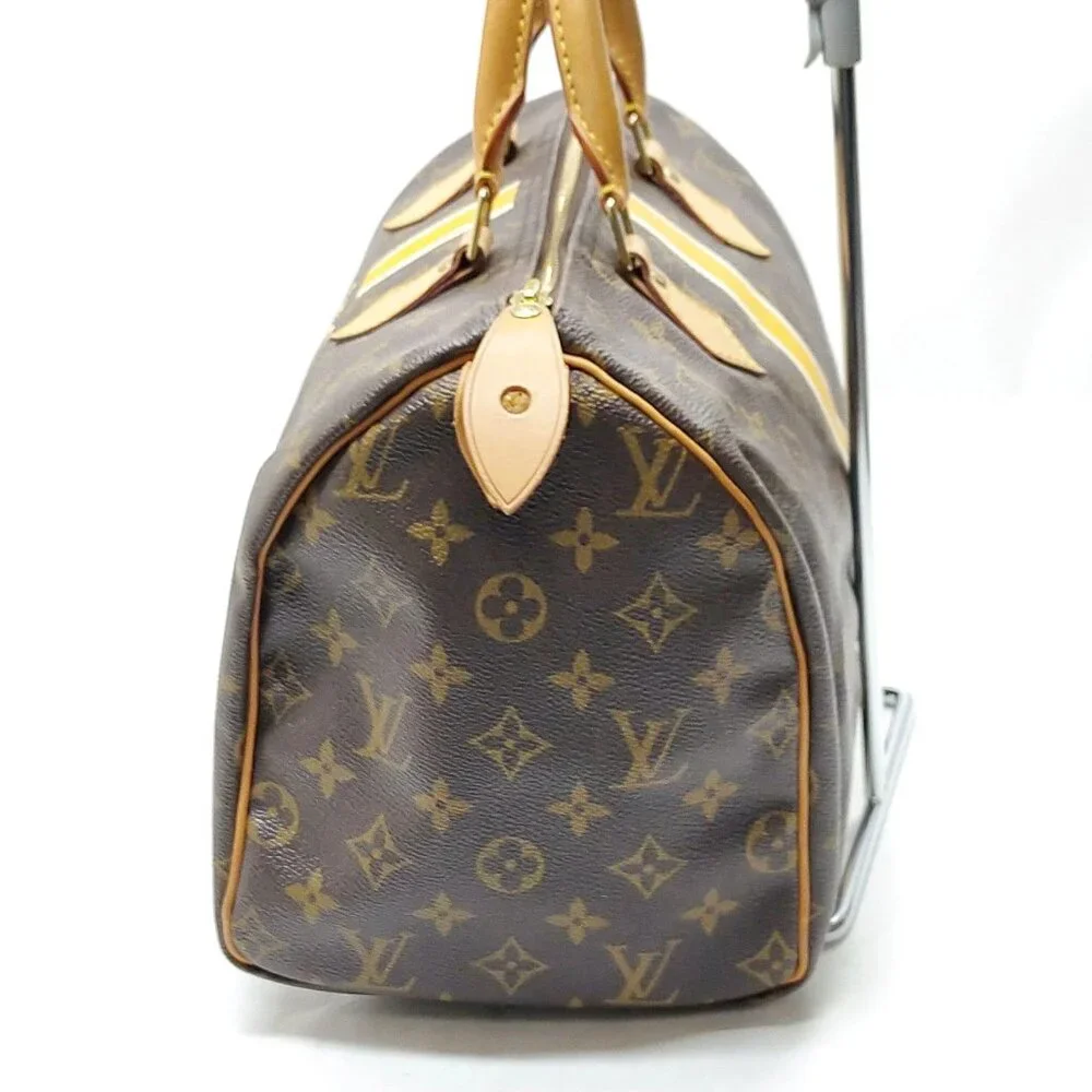 Authentic Louis Vuitton Speedy 30 Monogram Custom Stripe/Luxury Designer Handbag - Picture 4 of 16